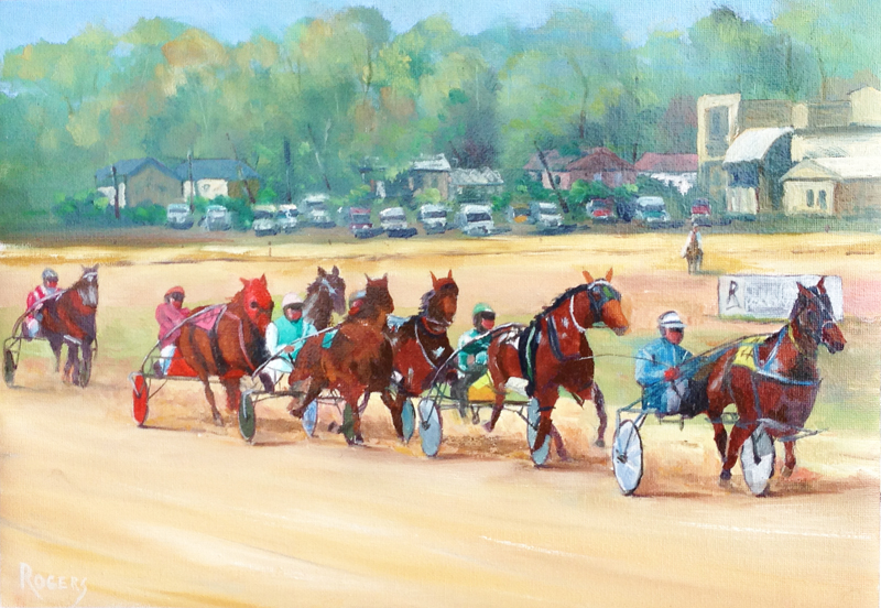 Bankstown Harness Racing - "In the Straight" - Click Image to Close