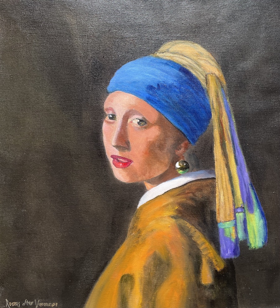 Girl with the Pearl Earring (after Vermeer)