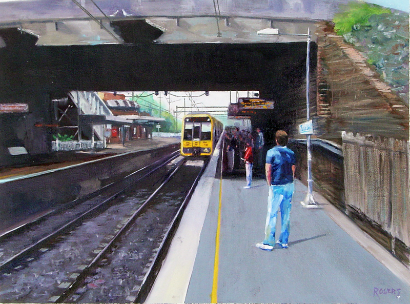 Tangara arriving at Sutherland Railway Station - Click Image to Close