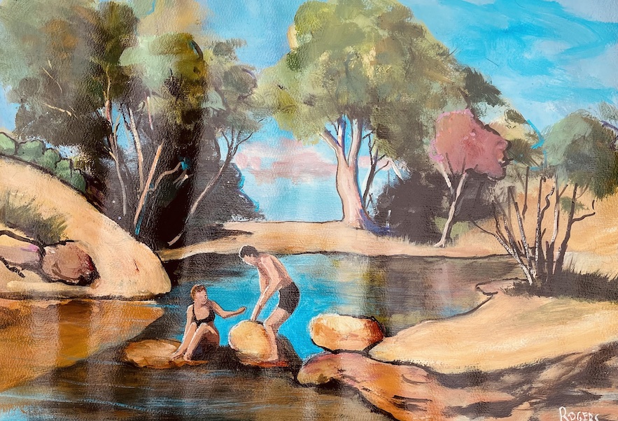 Tennant Creek Picnic, Northern Territory. - Click Image to Close