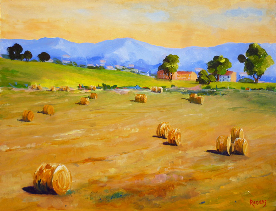 Hay Bales in Tuscan fields