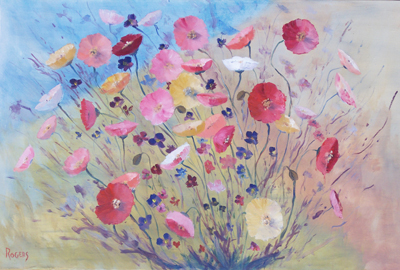Poppies Diptych part no 1