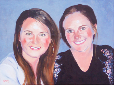 Portrait of two sisters